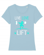 LIFT Tricou mânecă scurtă guler larg fitted Damă Expresser