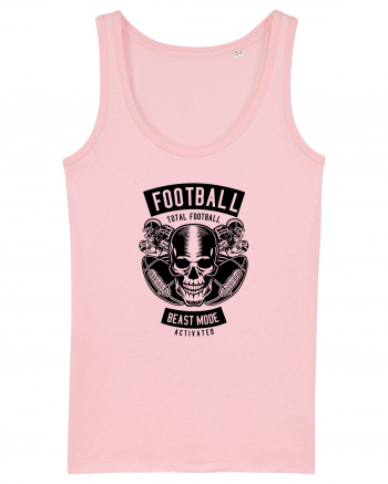 American Football Skull Black Cotton Pink