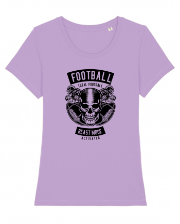 American Football Skull Black Lavender Dawn