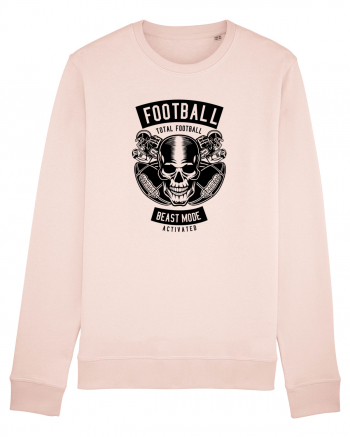 American Football Skull Black Candy Pink