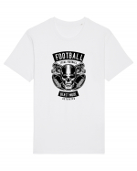 American Football Skull Black Tricou mânecă scurtă Unisex Rocker