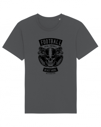 American Football Skull Black Anthracite