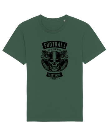 American Football Skull Black Bottle Green