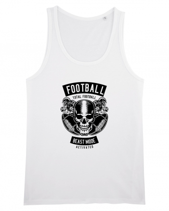 American Football Skull Black White