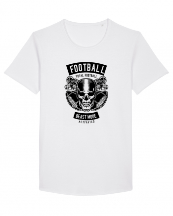 American Football Skull Black White