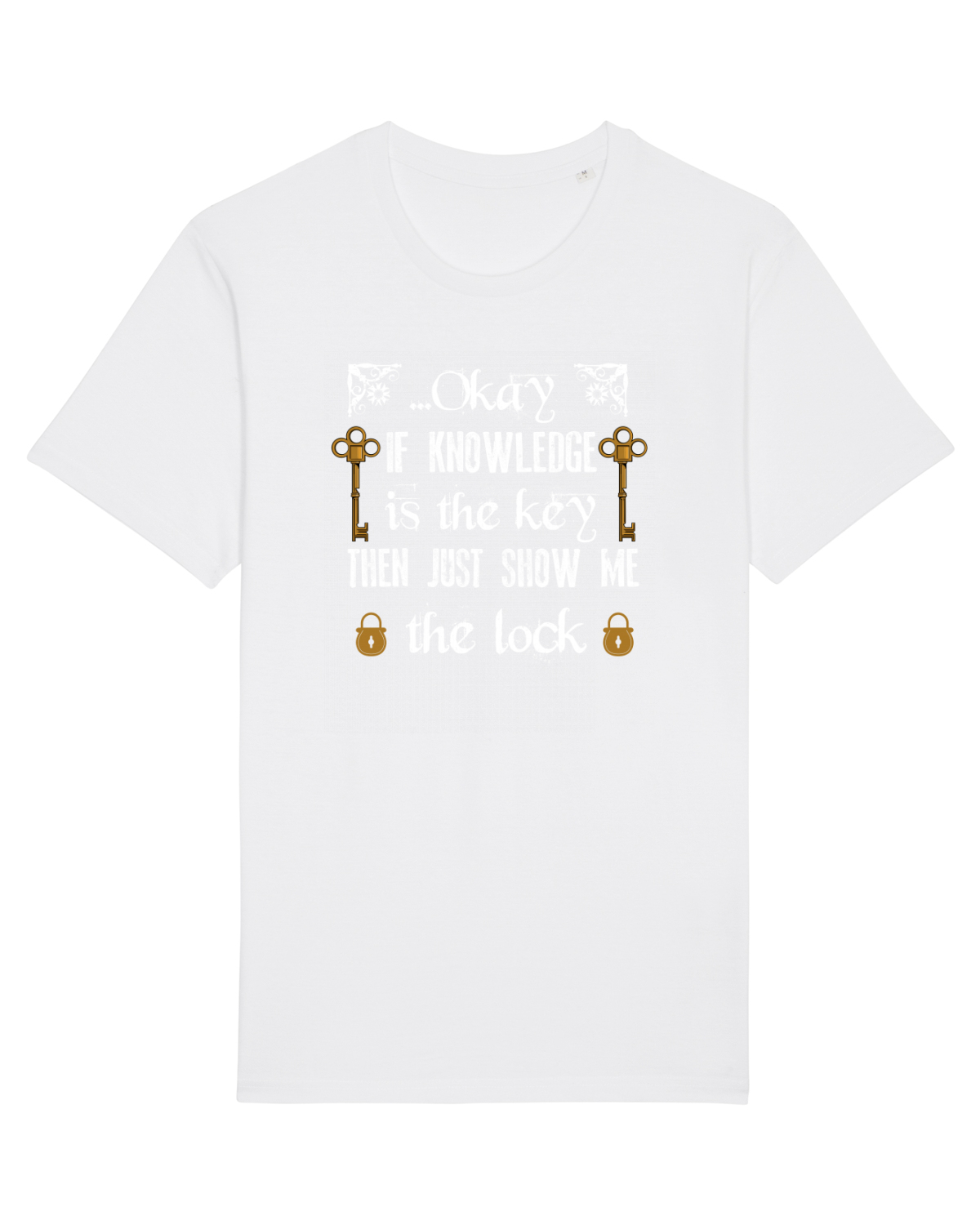 Tricou mânecă scurtă Unisex Rocker White