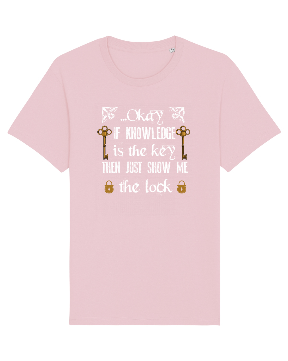 Tricou mânecă scurtă Unisex Rocker Cotton Pink