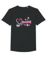 LOVE Tricou mânecă scurtă guler larg Bărbat Skater