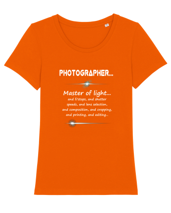 PHOTOGRAPHER Bright Orange