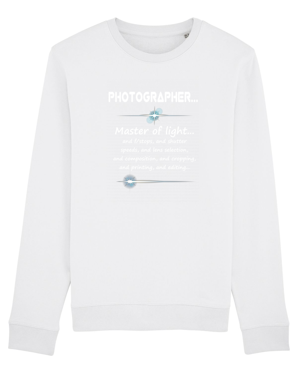Bluză mânecă lungă Unisex Rise White