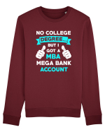 NO COLLEGE DEGREE Bluză mânecă lungă Unisex Rise