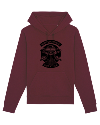 UFO Alien Black Burgundy