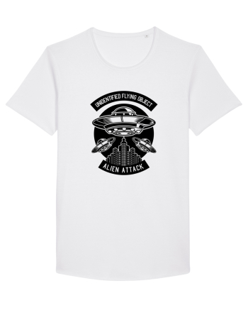 UFO Alien Black White