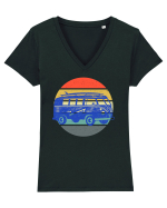 Hippie van  Tricou mânecă scurtă guler V Damă Evoker