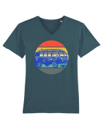 Hippie van  Tricou mânecă scurtă guler V Bărbat Presenter