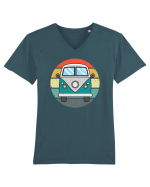 Hippie van  Tricou mânecă scurtă guler V Bărbat Presenter