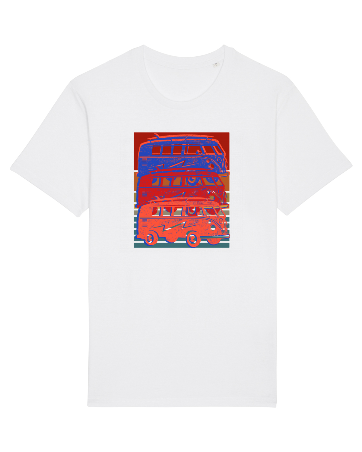 Tricou mânecă scurtă Unisex Rocker White