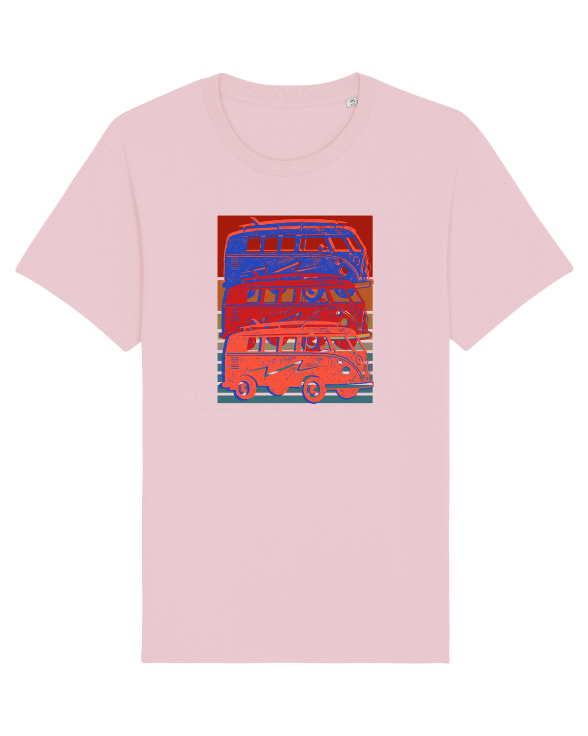 Tricou mânecă scurtă Unisex Rocker Cotton Pink