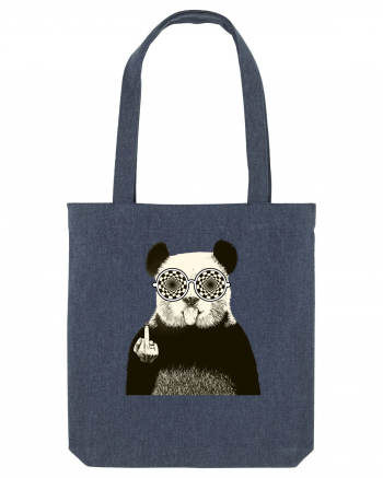 Banksy Rude Panda Midnight Blue