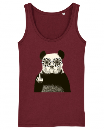 Banksy Rude Panda Burgundy