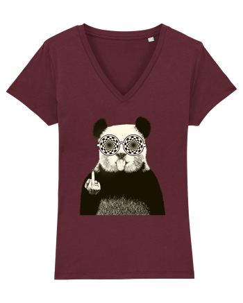 Banksy Rude Panda Burgundy