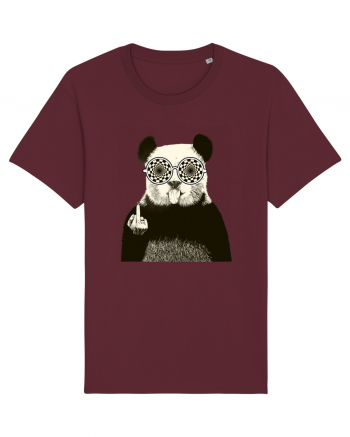 Banksy Rude Panda Burgundy