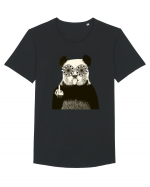 Banksy Rude Panda Tricou mânecă scurtă guler larg Bărbat Skater