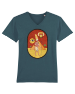 Egipt Antic Tricou mânecă scurtă guler V Bărbat Presenter
