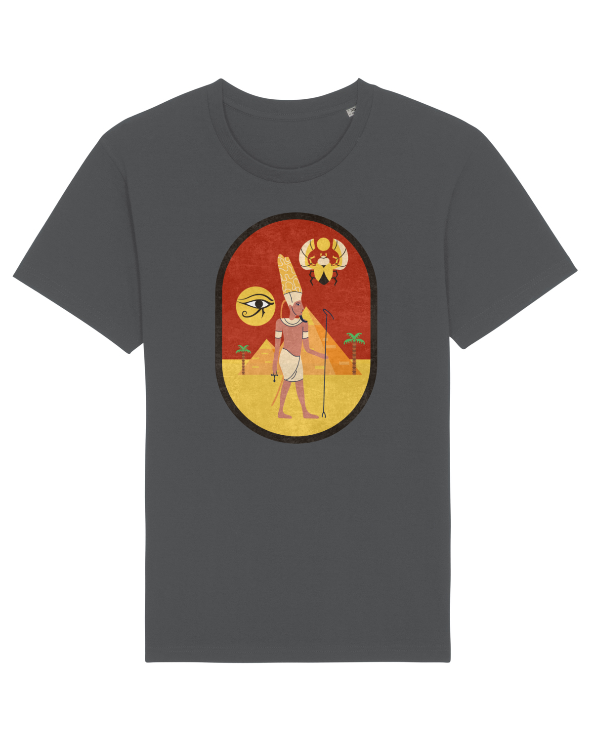 Tricou mânecă scurtă Unisex Rocker Anthracite