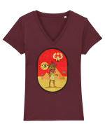 Egipt Antic Tricou mânecă scurtă guler V Damă Evoker