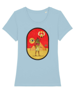 Egipt Antic Tricou mânecă scurtă guler larg fitted Damă Expresser