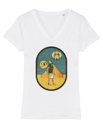 Egipt Antic Tricou mânecă scurtă guler V Damă Evoker