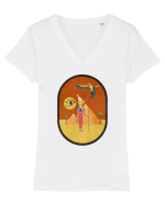Egipt Antic Tricou mânecă scurtă guler V Damă Evoker