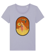 Egipt Antic Tricou mânecă scurtă guler larg fitted Damă Expresser