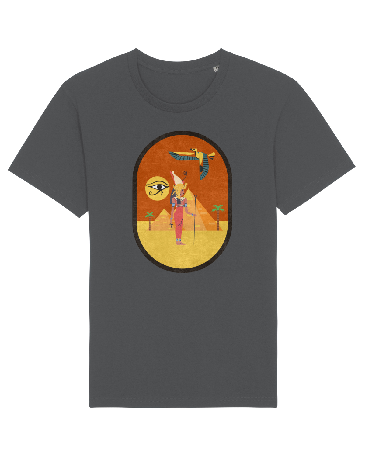 Tricou mânecă scurtă Unisex Rocker Anthracite
