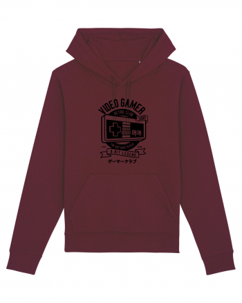 Gamer Retro Club Black Burgundy