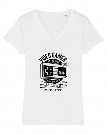 Gamer Retro Club Black White