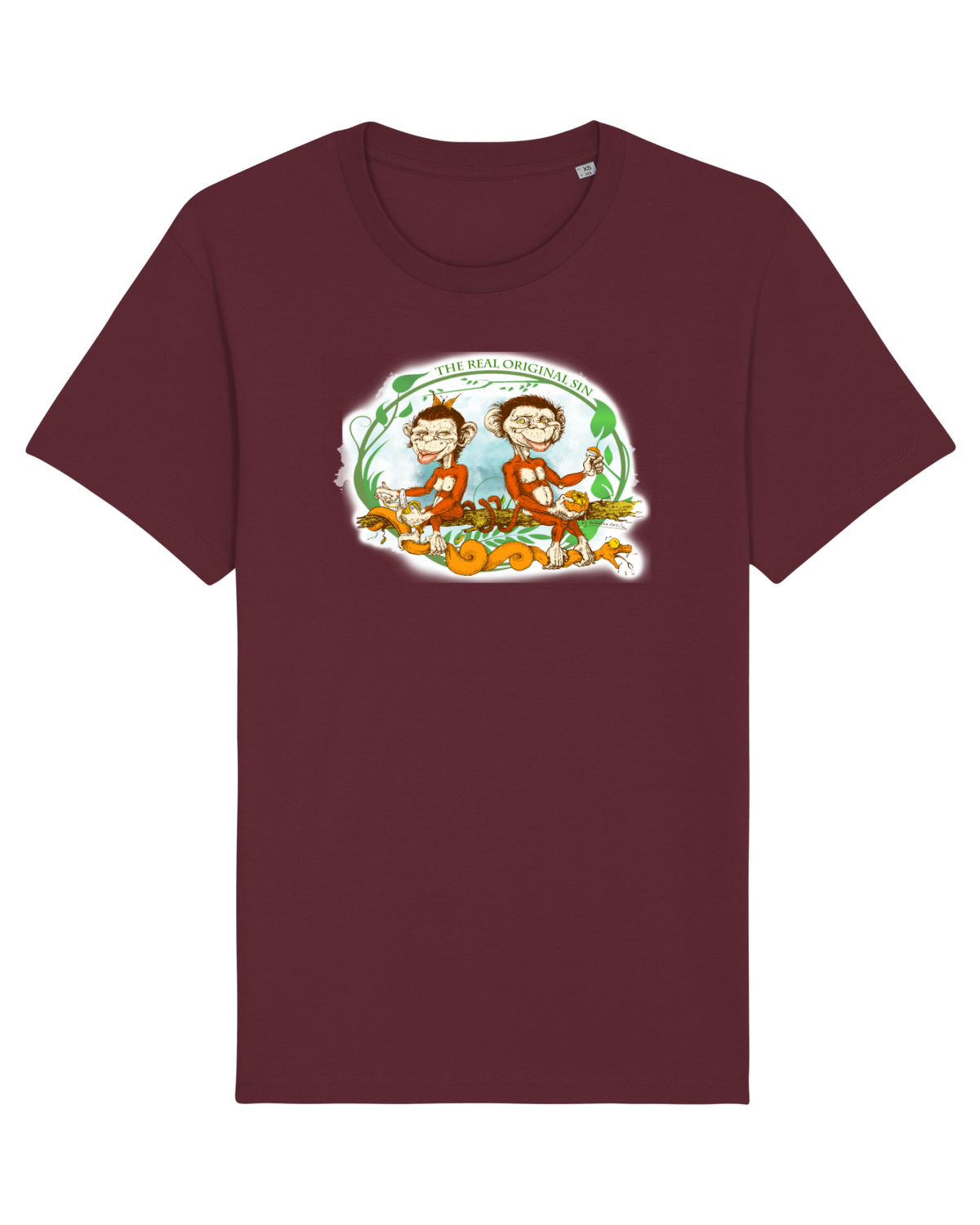 Tricou mânecă scurtă Unisex Rocker Burgundy