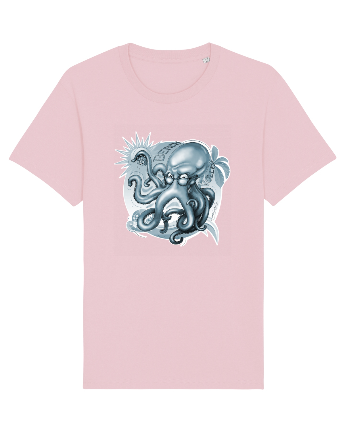 Tricou mânecă scurtă Unisex Rocker Cotton Pink