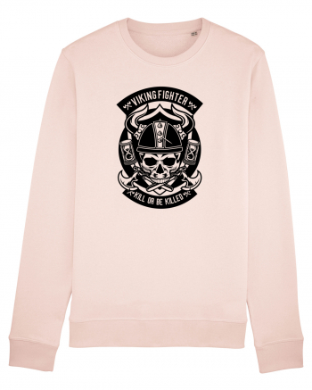 Viking Skull Black Candy Pink