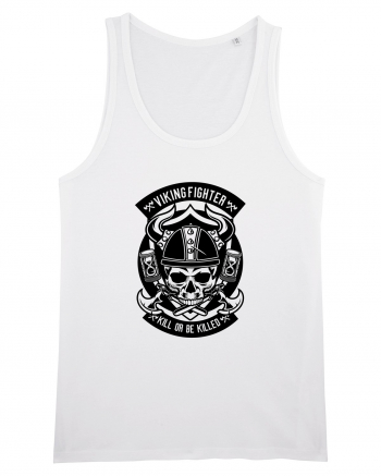 Viking Skull Black White