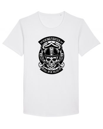 Viking Skull Black White