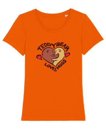 Teddy Bear Love Bright Orange