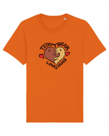 Teddy Bear Love Bright Orange