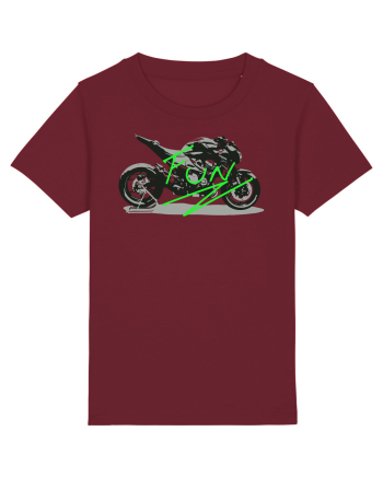 Motorcycle Fun Burgundy