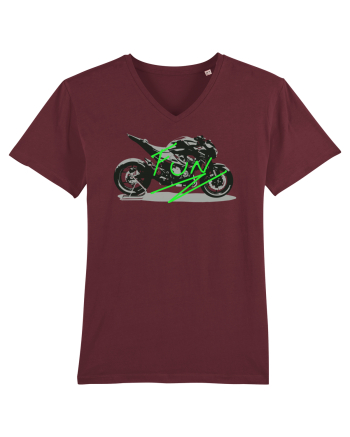 Motorcycle Fun Burgundy
