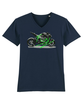 Motorcycle Fun French Navy
