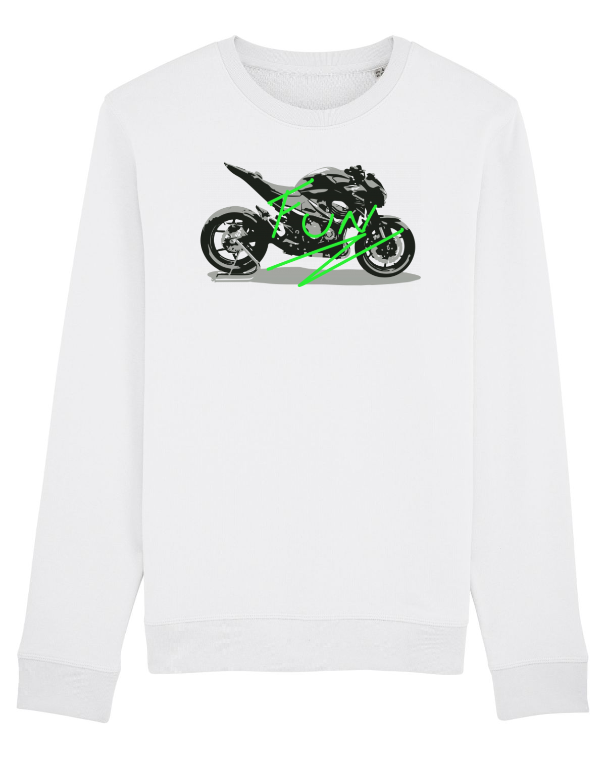 Bluză mânecă lungă Unisex Rise White