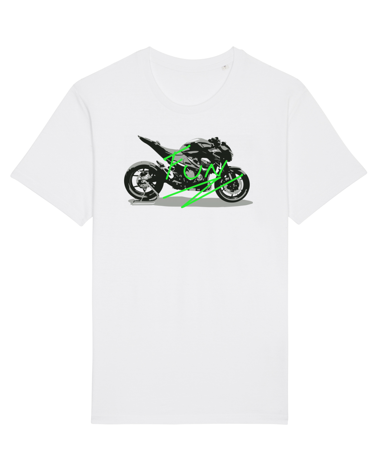 Tricou mânecă scurtă Unisex Rocker White