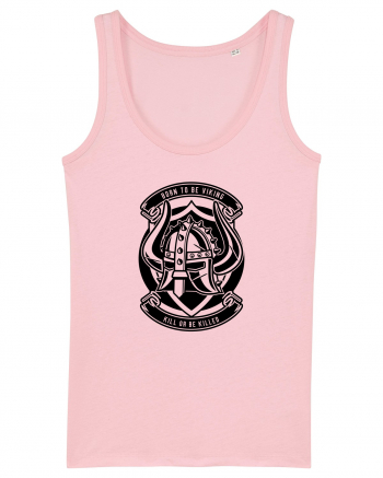 Born to be Viking Black Cotton Pink